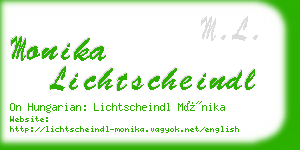 monika lichtscheindl business card